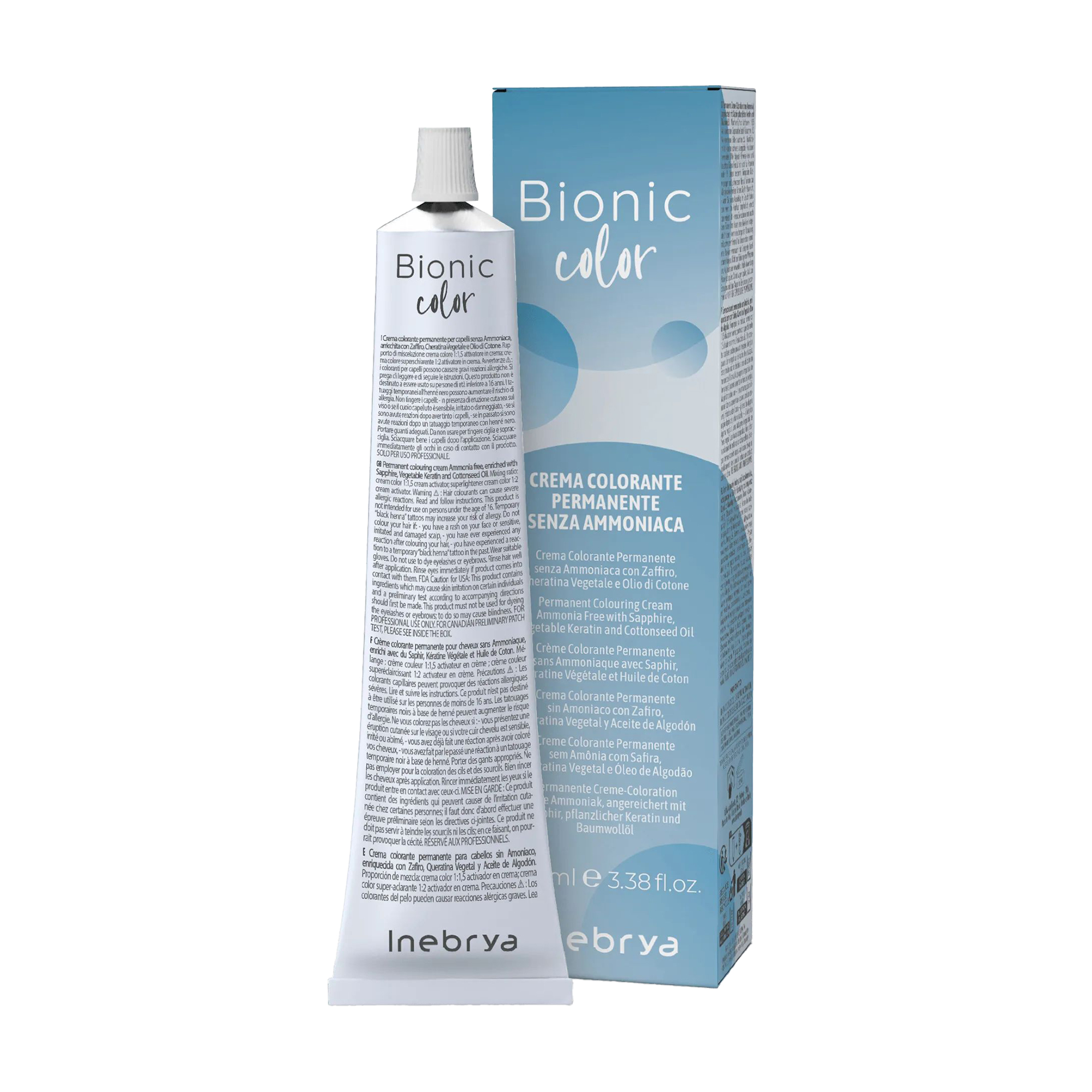 Напівперманентна крем-фарба для волосся Inebrya Bionic Color 9/13 Very Light Blonde Beige, 100 мл